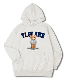 TI.GLAKE（ティーグレイク）の「New York Hood Bear Overfit Fleece Hoodie Oatmeal（パーカー）」