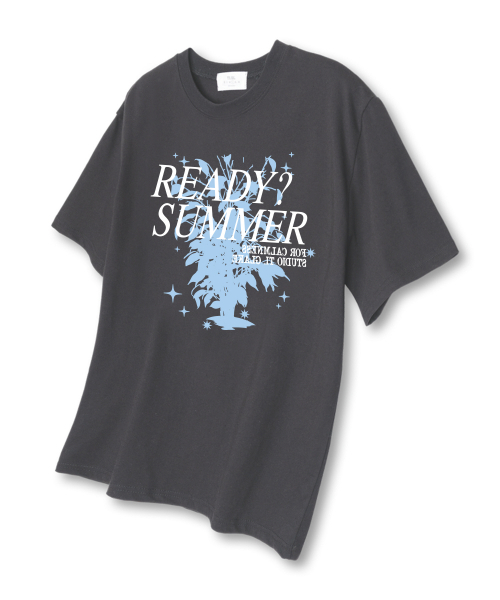 TI.GLAKE(ティーグレイク)の「レディサマー 半袖Tシャツ ダークグレー(Tシャツ/カットソー・レディース・その他・LARGE/X-LARGE/XX-LARGE)」の1枚目の写真