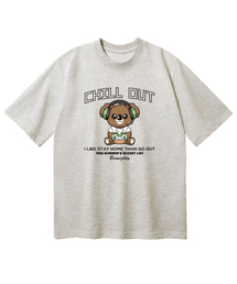 チルアウト オーバーサイズ 半袖Tシャツ [オートミール]