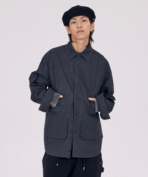 AT THE MOMENT（アットザモーメント）の「Garment Washed Pocket Shirt Jacket_Black（シャツ/ブラウス）」