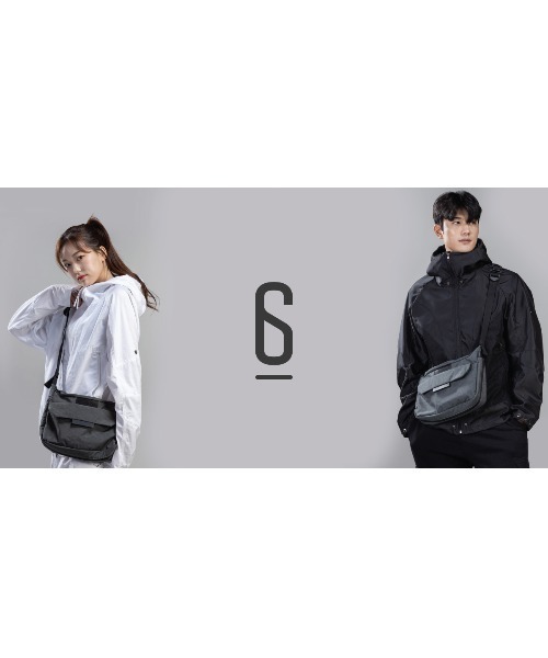 emonique(エモニーク)の「UNION6 クロスバッグ WIDE6 Crossbag(ショルダーバッグ・メンズ・ブラック/グレー・FREE)」の14枚目の写真