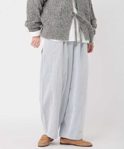 studio CLIP（スタディオクリップ）の「先染めコーデュロイパンツ[プチサイズあり]（その他パンツ・レディース・グレー/サックスブルー/ライトグレー・PF/FREE）」の3枚目の写真