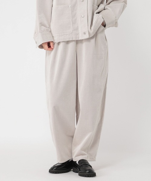 studio CLIP（スタディオクリップ）の「先染めコーデュロイパンツ[プチサイズあり]（その他パンツ・レディース・グレー/サックスブルー/ライトグレー・PF/FREE）」の4枚目の写真