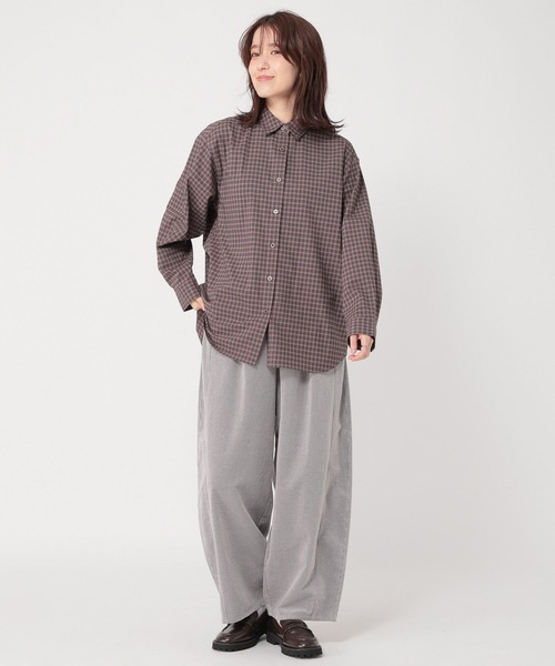 studio CLIP（スタディオクリップ）の「先染めコーデュロイパンツ[プチサイズあり]（その他パンツ・レディース・グレー/サックスブルー/ライトグレー・PF/FREE）」の11枚目の写真