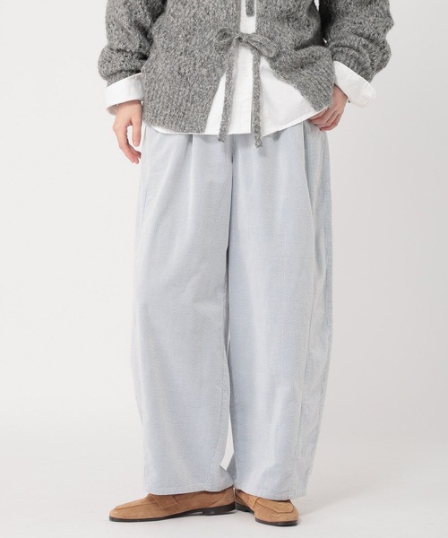 studio CLIP（スタディオクリップ）の「先染めコーデュロイパンツ[プチサイズあり]（その他パンツ・レディース・グレー/サックスブルー/ライトグレー・PF/FREE）」の12枚目の写真