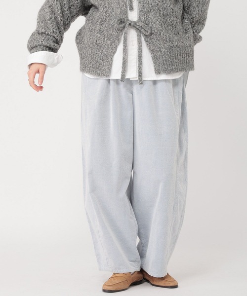 studio CLIP（スタディオクリップ）の「先染めコーデュロイパンツ[プチサイズあり]（その他パンツ・レディース・グレー/サックスブルー/ライトグレー・PF/FREE）」の13枚目の写真