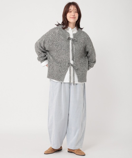 studio CLIP（スタディオクリップ）の「先染めコーデュロイパンツ[プチサイズあり]（その他パンツ・レディース・グレー/サックスブルー/ライトグレー・PF/FREE）」の15枚目の写真