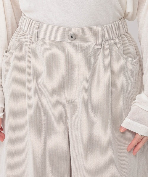 studio CLIP（スタディオクリップ）の「先染めコーデュロイパンツ[プチサイズあり]（その他パンツ・レディース・グレー/サックスブルー/ライトグレー・PF/FREE）」の19枚目の写真