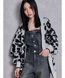 GYDA | ラメGレオパードニットカーディガン(カーディガン/ボレロ)