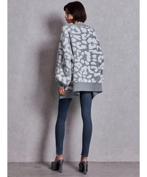 GYDA（ジェイダ）の「ラメGレオパードニットカーディガン（カーディガン/ボレロ・レディース・ベージュ/ブラック/グレー/オフホワイト・FREE）」の13枚目の写真