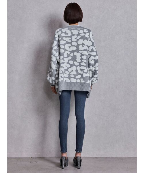 GYDA（ジェイダ）の「ラメGレオパードニットカーディガン（カーディガン/ボレロ・レディース・ベージュ/ブラック/グレー/オフホワイト・FREE）」の14枚目の写真