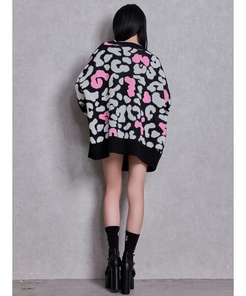 GYDA（ジェイダ）の「ラメGレオパードニットカーディガン（カーディガン/ボレロ・レディース・ベージュ/ブラック/グレー/オフホワイト・FREE）」の18枚目の写真