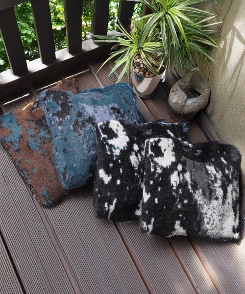 1111clothing（ワンフォークロージング）の「アブストラクト柄 シャギーニット / Abstract Pattern Shaggy Knit（ニット/セーター・メンズ・ブラック系2/ブラウン/グリーン/ブラック系1・M/L）」の6枚目の写真