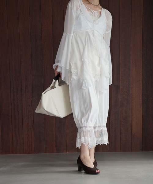 chuclla（チュクラ）の「ワイドシルエットキャンバストート cha26s004（トートバッグ・レディース・ブラック/オフホワイト・FREE）」の3枚目の写真