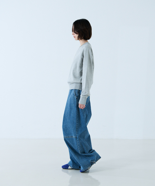 SOMETHING（サムシング）の「【atelier SOMETHING / アトリエ サムシング】DRAWSTRING BALLOON WIDE / ドローストリングバルーンワイド / デニムパンツ（デニムパンツ・レディース・ライトブルー/インディゴブルー・M/S）」の12枚目の写真