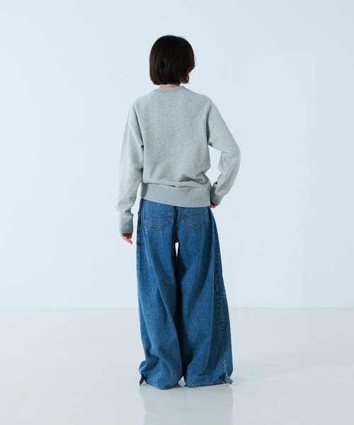 SOMETHING（サムシング）の「【atelier SOMETHING / アトリエ サムシング】DRAWSTRING BALLOON WIDE / ドローストリングバルーンワイド / デニムパンツ（デニムパンツ・レディース・ライトブルー/インディゴブルー・M/S）」の14枚目の写真