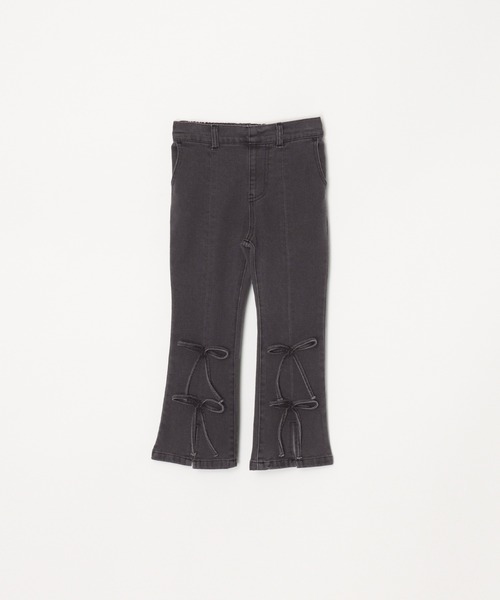 coca（coca）（コカ）の「キッズ　デニムリボンセミフレアパンツ（デニムパンツ・キッズ・ブルー/ブラック・150/140/130/120）」の19枚目の写真