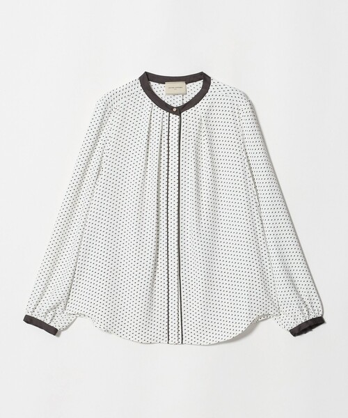 UNITED ARROWS(ユナイテッドアローズ)の「バイカラー パイピング ブラウス ‐ウォッシャブル‐(シャツ/ブラウス・レディース・オフホワイト/その他3/ダークグレー/その他7/その他5/その他9・FREE)」の4枚目の写真