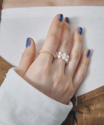 GOLDY（ゴールディ）の「【GOLDY】2個セット カラフルビーズ＆メタルリング 5260202（リング）」