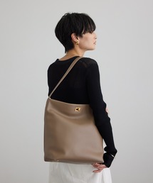 SALON adam et rope' | 【WEB限定】【W S（ドゥーブル）】ソフトレザーメタルロックバケットバッグ(ショルダーバッグ)