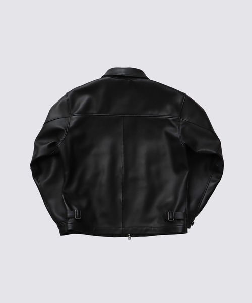 M.B. レザージャケット ラムレザー ブラック L 袖ライン M.B. レザージャケット ラムレザー ブラック L 袖ライン M.B. レザー