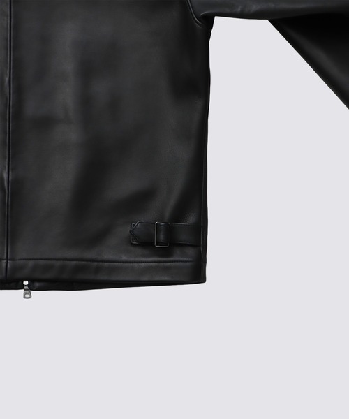 FIDELITY(フィデリティ)の「LAMB LEATHER ZIP BLOUSON / ラムレザージャケット(ライダースジャケット・メンズ・ブラック・X-LARGE/LARGE/MEDIUM)」の7枚目の写真