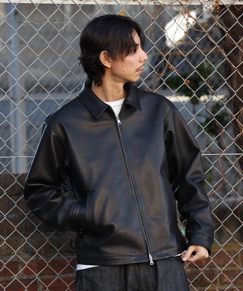 LAMB LEATHER ZIP BLOUSON / ラムレザージャケット(ライダース LAMB LEATHER ZIP BLOUSON / ラムレザージャケット(ライダース