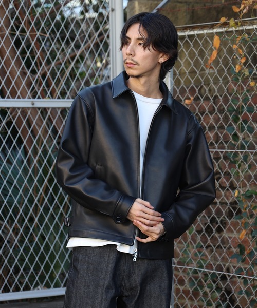 LAMB LEATHER ZIP BLOUSON / ラムレザージャケット（ライダース