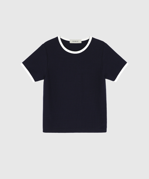 SIGREAT(シグレート)の「カラー ブロック ビスチェ レイヤード Tシャツ(Tシャツ/カットソー・レディース・ネイビー・SMALL/MEDIUM)」の2枚目の写真