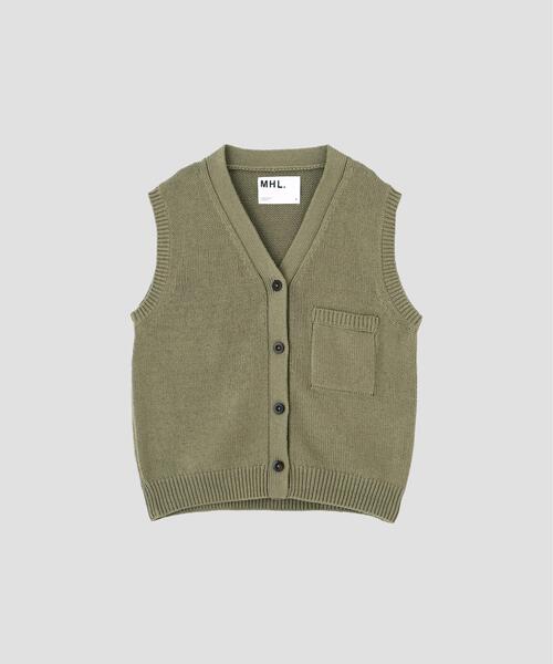 MHL.(エムエイチエル)の「RECYCLED COTTON KNITWEAR(カーディガン/ボレロ・レディース・グリーン系その他7/ブラウン系その他2・2)」の9枚目の写真