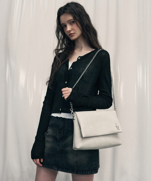 LEATHERY（レザリー）の「フラップチェーンショルダーバッグ[ブラック]（ショルダーバッグ・レディース・その他・ONE SIZE）」の5枚目の写真