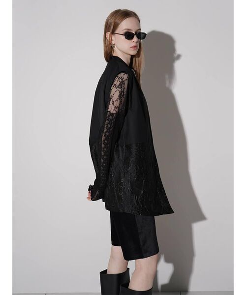 :ETHROF(イーサオブ)の「JACQUARD ASYMMETRY VEST(ベスト・レディース・ブラック・MEDIUM)」の16枚目の写真