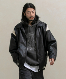 RUGGED HOUSE（ラギッドハウス）の「インサジャケットオーバーサイズバルティジャケットブラック（ライダースジャケット）」