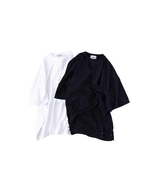 ANGLAN（アングラン）の「Layered Essential Label Half Tee - 2PACK（Tシャツ/カットソー・メンズ・その他・ONE SIZE）」の2枚目の写真