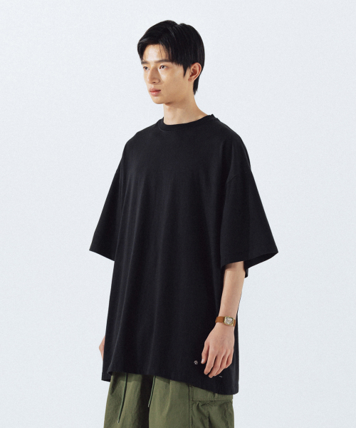 ANGLAN（アングラン）の「Layered Essential Label Half Tee - 2PACK（Tシャツ/カットソー・メンズ・その他・ONE SIZE）」の6枚目の写真