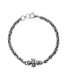 JBANS CLASSIC（ジェイバンスクラシック）の「アンティーククラブクロス サージカルスチール チェーンブレスレット (C2001-AC607_SV)（ブレスレット）」