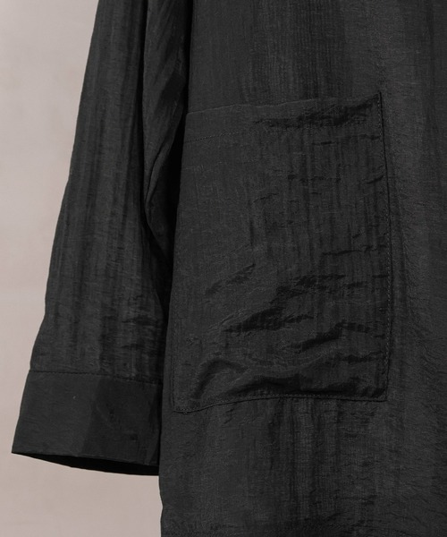 en CAnAF（エンカナフ）の「【羽織るだけで大人の抜け感】シアーテーラードジャケット（テーラードジャケット・レディース・ブラック/ベージュ/ブラウン・M）」の7枚目の写真