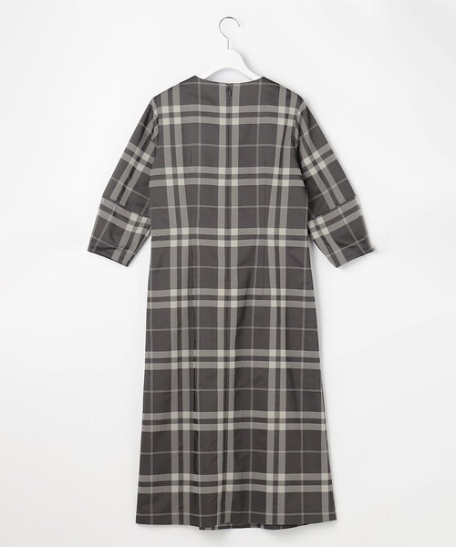J.PRESS（ジェイプレス）の「ブロックチェックジャガード ワンピース（ワンピース・レディース・ネイビー系3/ブラック系3・11/9）」の12枚目の写真