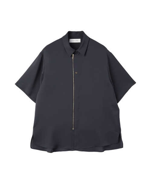 セール】Airy Cloth Short Sleeve Zip Up Shirt（シャツ/ブラウス