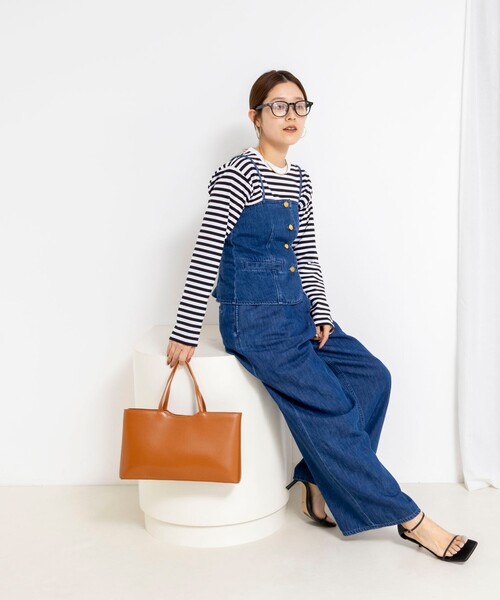 Rie Miller(リエミラー)の「ウォッシャブルロングスリーブTシャツGIZA COTTON(Tシャツ/カットソー・レディース・グレー系その他/ホワイト系その他4/ブラック系その他3・38)」の12枚目の写真