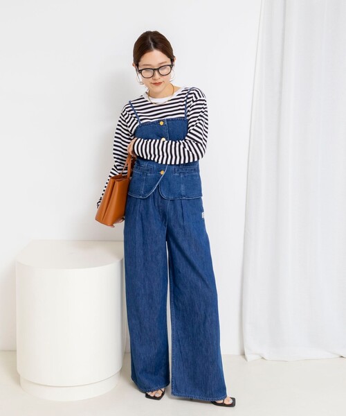 Rie Miller(リエミラー)の「ウォッシャブルロングスリーブTシャツGIZA COTTON(Tシャツ/カットソー・レディース・グレー系その他/ホワイト系その他4/ブラック系その他3・38)」の14枚目の写真