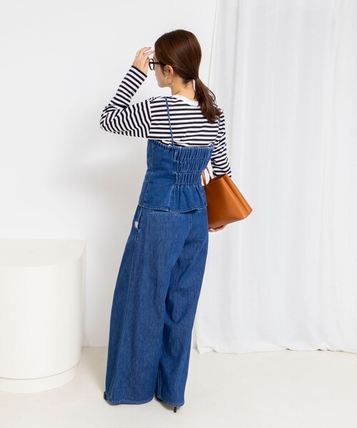 Rie Miller(リエミラー)の「ウォッシャブルロングスリーブTシャツGIZA COTTON(Tシャツ/カットソー・レディース・グレー系その他/ホワイト系その他4/ブラック系その他3・38)」の15枚目の写真