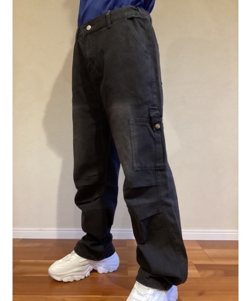Bling Leads(ブリングリーズ)の「【Blss】【Bling Leads】ユーズド加工デニムカーゴパンツ(デニムパンツ・メンズ・ブルー/ブラック・FREE)」の3枚目の写真