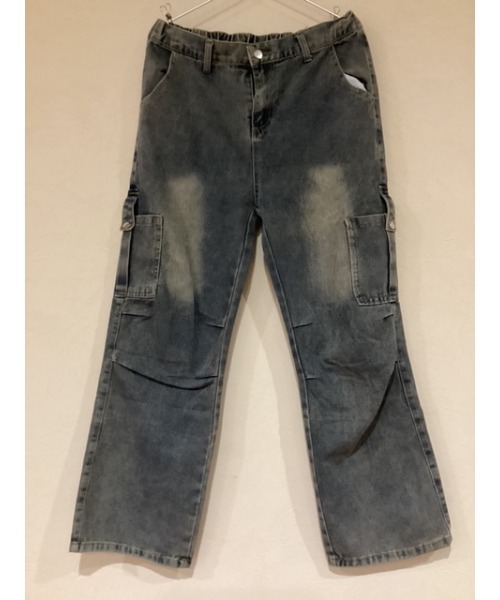 Bling Leads(ブリングリーズ)の「【Blss】【Bling Leads】ユーズド加工デニムカーゴパンツ(デニムパンツ・メンズ・ブルー/ブラック・FREE)」の9枚目の写真