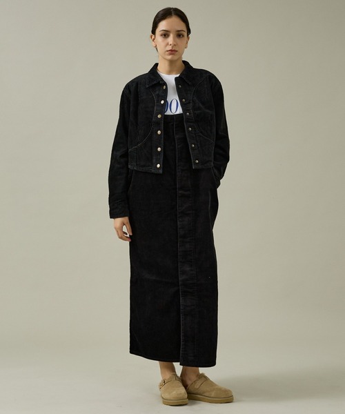 Rouge vif la cle(ルージュヴィフラクレ)の「【157×WOADBLUE】オーバーオールスカート/デニム/コットン【WEB限定】(デニムスカート・レディース・ブルー/ブラック・フリー)」の3枚目の写真