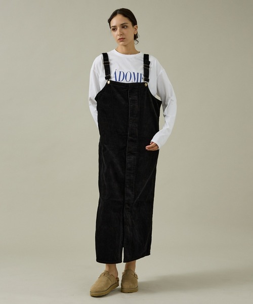 Rouge vif la cle(ルージュヴィフラクレ)の「【157×WOADBLUE】オーバーオールスカート/デニム/コットン【WEB限定】(デニムスカート・レディース・ブルー/ブラック・フリー)」の5枚目の写真