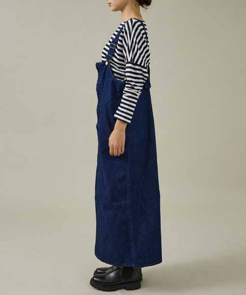 Rouge vif la cle(ルージュヴィフラクレ)の「【157×WOADBLUE】オーバーオールスカート/デニム/コットン【WEB限定】(デニムスカート・レディース・ブルー/ブラック・フリー)」の8枚目の写真