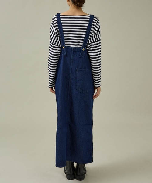 Rouge vif la cle(ルージュヴィフラクレ)の「【157×WOADBLUE】オーバーオールスカート/デニム/コットン【WEB限定】(デニムスカート・レディース・ブルー/ブラック・フリー)」の9枚目の写真