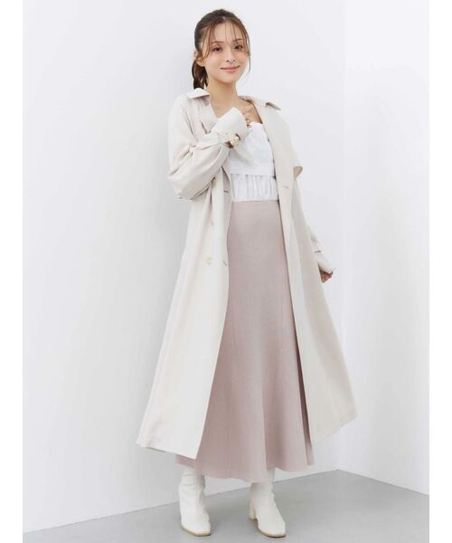 MERCURYDUO（マーキュリーデュオ）の「ブラウスドッキングニットワンピース（ワンピース・レディース・ミント/ピンク/チャコールグレー・MEDIUM/SMALL）」の7枚目の写真