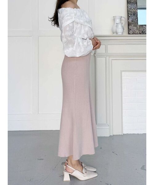 MERCURYDUO（マーキュリーデュオ）の「ブラウスドッキングニットワンピース（ワンピース・レディース・ミント/ピンク/チャコールグレー・MEDIUM/SMALL）」の15枚目の写真